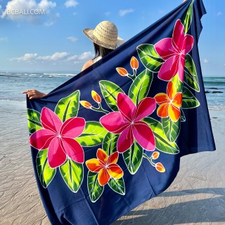 Rayon sarongs pareo new summer beachwear for women handpainted made in bali